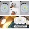 3pcs lumières LED télécommande tactile veilleuse, sans fil, cuisine lumière réglable chambre armoire éclairage sous les meubles placard armoire ronde hexagone