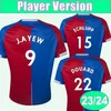 2023 24 ZAHA EZE Player Version Maglie da calcio da uomo J. AYEW EDOUARD SCHLUPP MATETA BENTEKE OLISE ANDERSEN MCARTHUR Home Maglie da calcio Divise per adulti