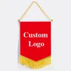 Bannerflaggor XVGGDG Custom Flag Square Football Team Customized Exchange Pennant Hanging 230619