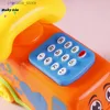 1pcs Baby Toys Music Cartoon Bus Phone Educational Developmental Kids Toy Gift Children Early Learning Exercise Baby Kids Game L230518