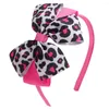 Acessórios de cabelo lindos zebra leopardo animal print faixas de cabelo fita de gorgorão para mulheres meninas hoop headwear deco