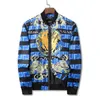 New Fashion Jacket Windbreaker Long Sleeve Mens Jackets Clothing Zipper pocket With Animal Pattern Plus Size Clothes M-3XL SS8