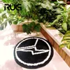 RugWake Tapis de foudre noir Fragment de marque Tapis de sol Salon Tapis Porte Chambre Décoration