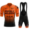 Rowerowe koszulki Sets Red Huub Pro Rower Team krótkie rękawowe Maillot Ciclismo męskie ubranie oddychające 230620