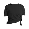 Active Shirts Dames T-shirt Yoga Blouse Sneldrogend Sportshirt Losse korte mouwen Outdoor Running Workout Tops Vrouwelijke fitnesskleding