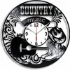 Relógios de parede música presente feito à mão para o Natal - Relógio Record 12 polegadas Idea Boy Country Decor Art