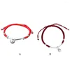 Charm Bracelets Red Rope String Lightweight Bracelet Handmade Fashionable Simple Style Delicate Jewelry Women Accessory