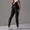 Aktywne spodnie uśmiech konturu bezproblemowe legginsy jogi kobiety fitness wysoka talia rajstopy bugym rajstopy siatkowe