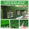 Flores Decorativas Plantas Verdes Artificiais Grama Relva Faux Interior Boxwood Wall Gramados Pano de Fundo Plástico Falso Jardim