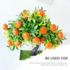 Flores decorativas Árvore de frutas artificiais Laranja simulada Simulação de bonsai Adorno de mesa