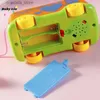 1pcs Baby Toys Music Cartoon Bus Phone Educational Developmental Kids Toy Gift Children Early Learning Exercise Baby Kids Game L230518