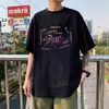 Mens Tshirts Kpop Sokak Çocuk Şarkıcısı Tişört Erkekler Moda Sokak Giyim Harajuku Straykids Mektup Grafik Yaz Y2K Büyük boyutlu Kısa Kollu 230620