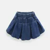 Skirts Summer Girls Skirt Denim All-Match Short Skirt Spring Fashion Stitching Clothes Kids Outfit Casual Baby Clothing 230619