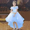 Robes de fille robes de luxe bébé filles fleur princesse robe de bal fête Tutu traînant pour Brithday mariage enfants noël vêtements pour enfants 230619