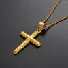 Pendentif Colliers Anniyo Charme Croix Pour Femmes Hommes Filles Or Couleur Croix Bijoux En Gros Religion Accessoires #067802