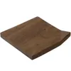 Walnut corner coaster Solid wood wood thermal insulation mat creative tea cup holder