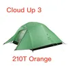 Namioty i schroniska Serie 123 Ulepszone namiot kempingowy Wodoodporne wędrówki na świeżym powietrzu 20D 210T Nylonowe plecak z darmową matą 230617