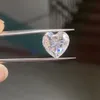 Diamantes Soltos Meisidian D VVS1 Forma de Coração 6X6mm 08Karat Stone Diamond Pirce Para Anel De Noivado 230619