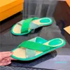 Designer - slipper Leather Electric embroidered colorful denim sandals thick soled slippers personality trend