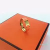 Designer Letter Ring Men's and Women's Par Rings Moderna modestilringar Party Valentine's Day Jewets Gifts