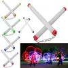 Novos jogos de luz LED Nunchakus desempenho fluorescente brilhante Nunchaku Sticks brinquedos Led Nunchucks 230619