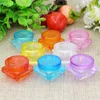 2G Diamond Shape Plastic Facil Cream Jar, DIY Elegant Colored Cosmetic Cream Container, Lip Balm Storage Box F1212 RGDGI