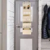 Boîtes de rangement Organisateur de porte à la porte sur le tissu non tissé de haute capacité avec en bas en carton pour