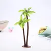 Flores decorativas 10pcs Plantas de palma artificiales Hojas Faux Fake Mini Tree Tropical Hoja de imitación