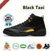 أحذية كرة السلة Jumpman 12 12s Cherry Playoffs Black Taxi Royalty Stealth Bulls زهري أبيض نيلي رمادي غامق Concord Muslin Game Royal Trainers أحذية رياضية رياضية