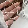 Ссылка браслетов роскошные блестящие зеленые хрустальные квадратные браслет браслет для женщин девочек ручной работы подарки для вечеринок SL377
