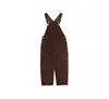 Men's Pants Vintage Corduroy One Piece Bib Trousers Straight Suspenders Casual Thickened Autumn Winter Jumpsuits Overalls