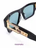 Topp original grossistdita solglasögon online -butik Grandmaster Seven DTS 407 A 01 Black Gold Frame Blue Lens Stora solglasögon