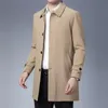 Męski okopa płaszcza męska kurtka wiosenna 2023 Przyjazd Busines