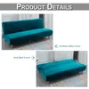 Sandalye kadife kolsuz kanepe yatak katlanır koltuk slipcover modern futon streç oturma odası elastik kanepe koruyucusu 230619