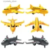 6pcs/Set Cute Pobrob -Back Airplane Model Toy dla dzieci Mini kolorowy kolorowy samolot kreskówek gry planszowe dzieci Xmas prezent L230518