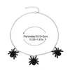 Chaînes Goth Bijoux De Mode Noir Araignée Pendentif Chaîne Gothique Accessoires Aecklace Pour Femmes Halloween Punk Colliers