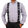 Andra modetillbehör Melotough Men's Suspenders Helt elastiska 2 tum breda X Back Heavy Duty Work 230619