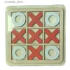 Puzzle 3D in legno XO Gioco di scacchi Baby Montessori Giocattoli educativi Bambini Logic Thinking Training Puzzle per bambini Brain Training L230518