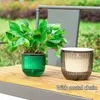 Planters Pots Hanging Flowerpots Self -Absorbing Water Hanging Plant Pots Transparent with Water Storager Desktop Home Balcony Decor R230620