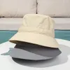 Wide Brim Hats Bucket Foldable AntiUV Hat With Windproof Rope Beach Cap Sun Fisherman Big Visors Spring Summer Accessory 230620