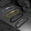 Pattern Ring Stainless Steel Chain New Box Snap Bracelet Personalized Hip Hop Steel Jewelry