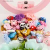 Kovict 10pcs BPA Free Animal Silicone Beads Baby Teething Necklace Toy Koala Food Grade Silicone Cartoon Nursing Tiny Rodent L230518