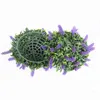 Fiori decorativi 30 cm artificiale viola pianta di simulazione lavanda appesa topiaria da parete decorazione floreale in plastica