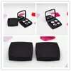 Mini Black Eye Shadow Box with Mirrortravel Kit Easy Carry Lip Gloss Boxes PendantContainer Holder F551 NXQQG