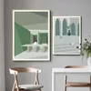 Abstract Painting Morandi Color Matching Canvas Painting Geometric Poster Mural Hanging Image For Living Room Aisle Porch Decor L230620