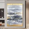 New Nordic Home Aesthetics Decoration Picture Abstract Hand Drawn Oil Painting Wall Poster Living Room Bedroom Porch Large Mural L230620