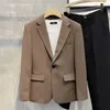 Ternos masculinos plus size primavera e outono moda social masculina casual slim fit blazer cor sólida jaqueta masculina outwear 2023 d52