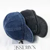 Boll Caps Spring Autumn Fashion Short Brim Denim Cap Summer Outdoor Leisure Visor Hat Trend Baseball Hip Hop Sport Hats Present 230620