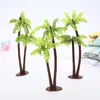 Fleurs décoratives 10pcs plantes de palmier artificielles feuilles faux faux arbre tropical mini feuille d'imitation