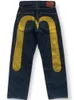Мужские джинсы y2k -sselling jeans retro Retro Print Jeans Men's Punk Hip Hop Gothic Loose Straight Deans Pare Street Wear 230620